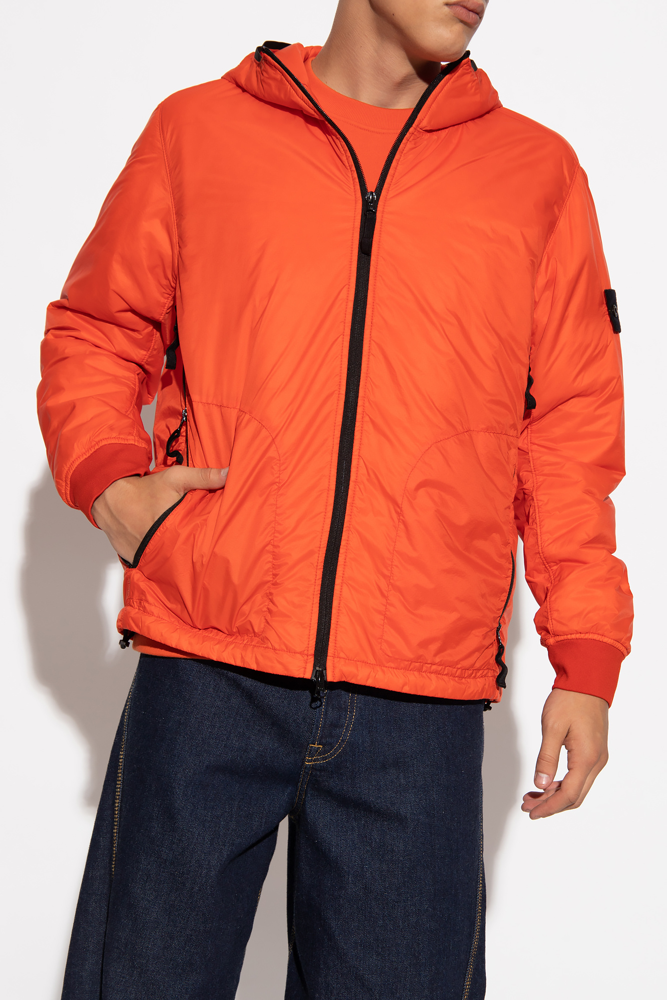 Bright orange hotsell stone island jacket